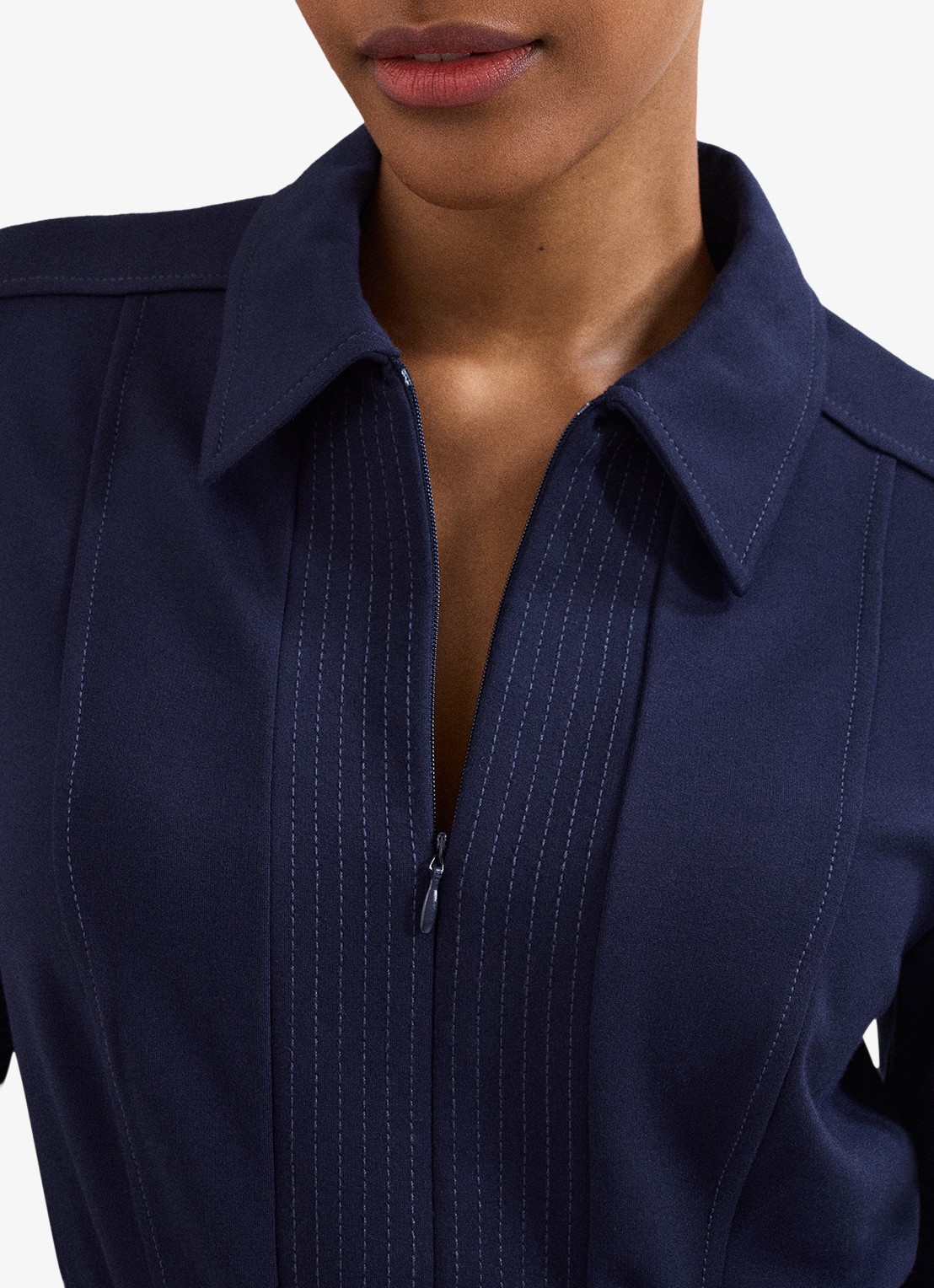 Phase Eight Tabitha wide leg jumpsuit met strikceintuur - detail 6 donkerblauw