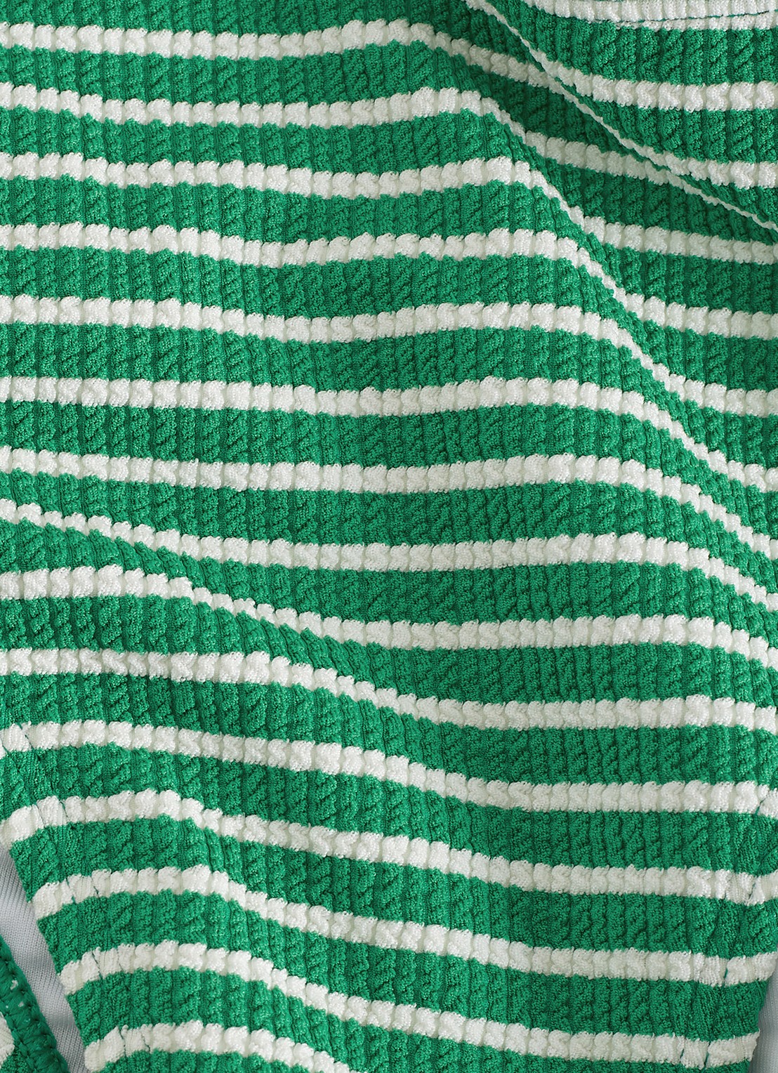Phase Eight Tankini bikinislip met streepprint en structuur - detail 5 groen