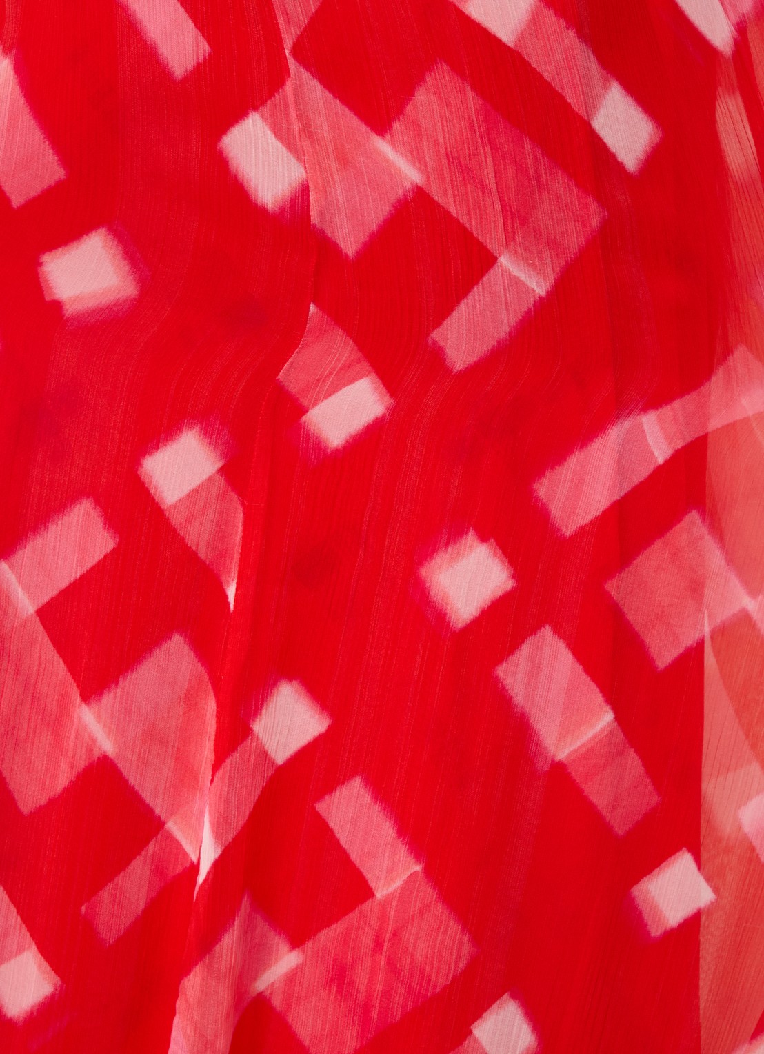 Phase Eight Tatianna semi-transparante maxi jurk met print en strikceintuur - detail 4 rood