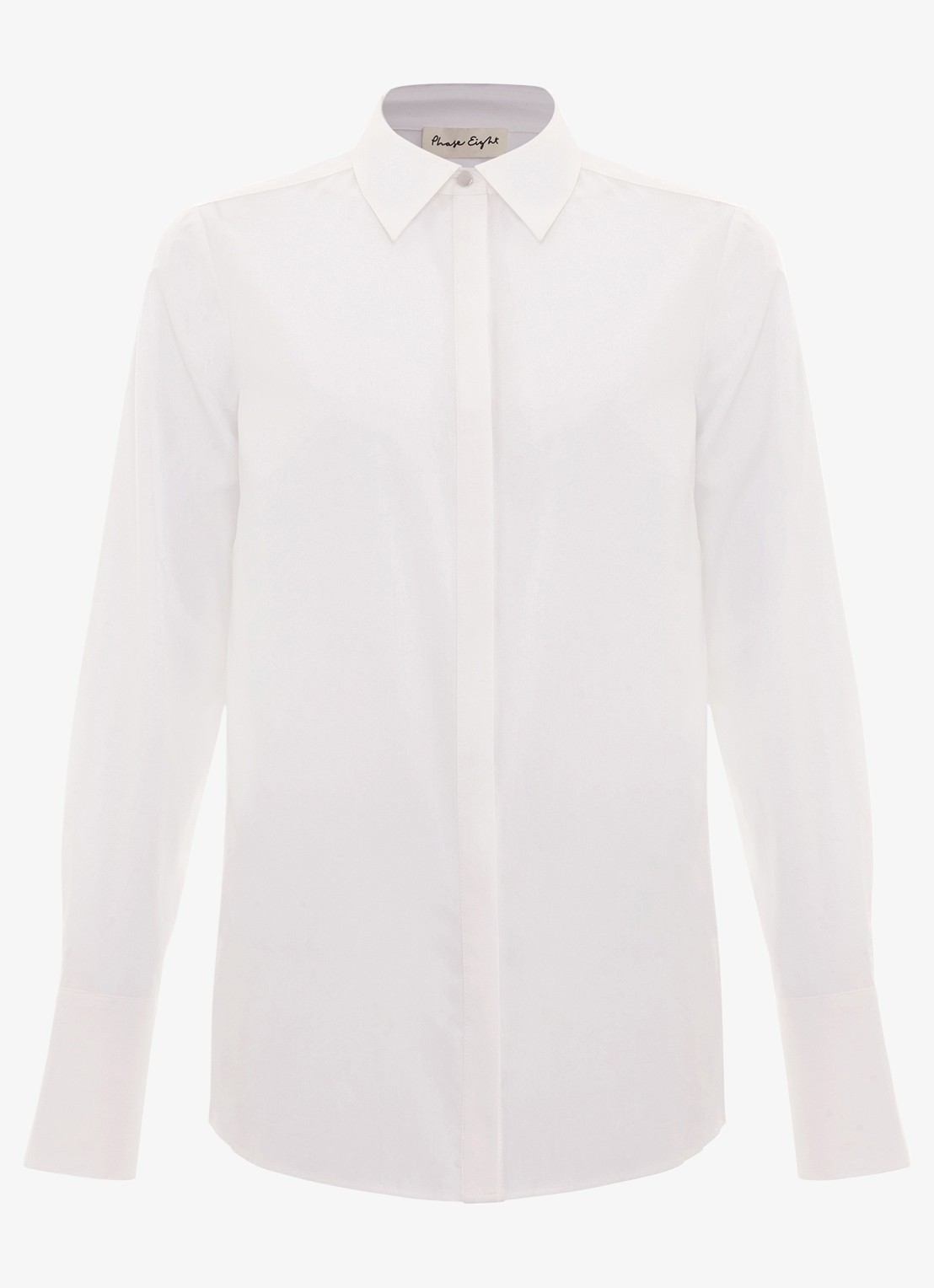 Phase Eight The White Shirt blouse - voorkant 2 wit