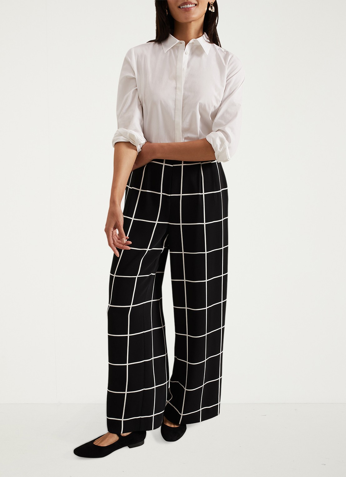 Phase Eight The White Shirt blouse - voorkant 3 wit