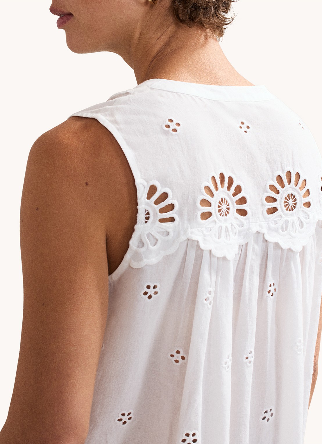 Phase Eight Tilda tuniek met borduring - detail 7 wit
