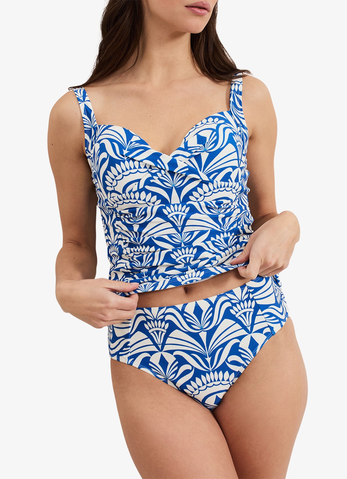 Phase Eight Tile bikinitop met print - detail 3 blauw