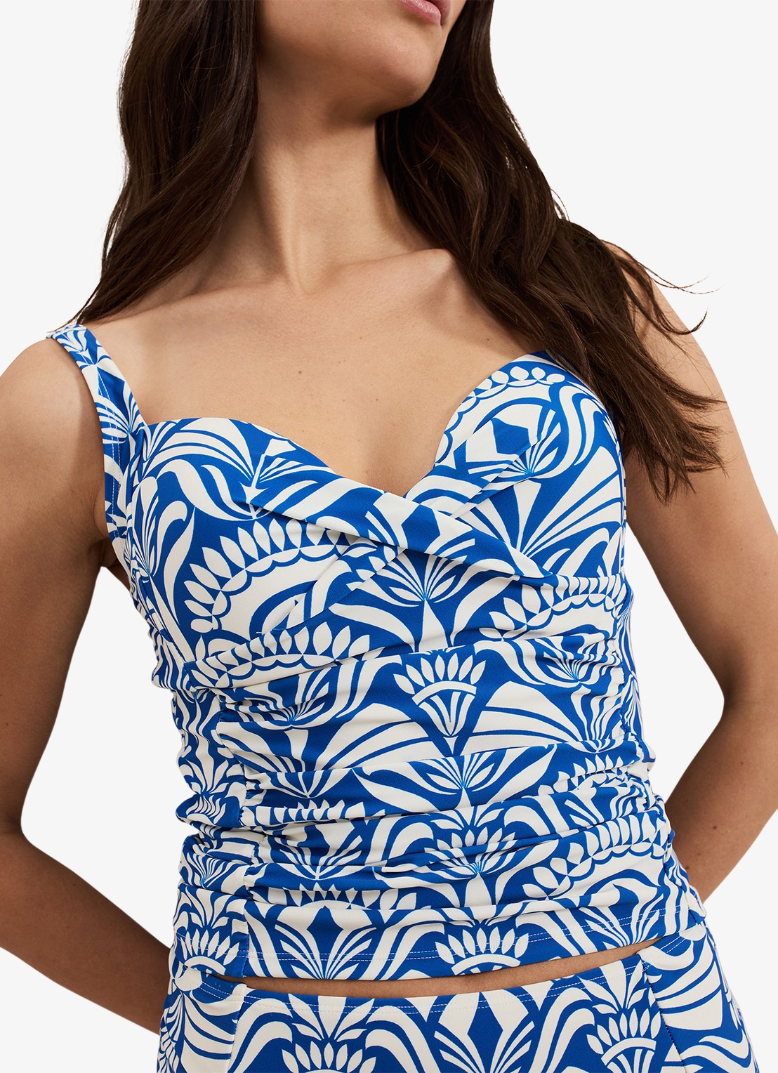Phase Eight Tile bikinitop met print - detail 4 blauw