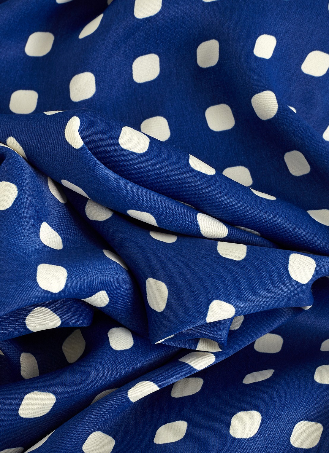 Phase Eight Tina midi jurk met stippenprint - detail 5 donkerblauw