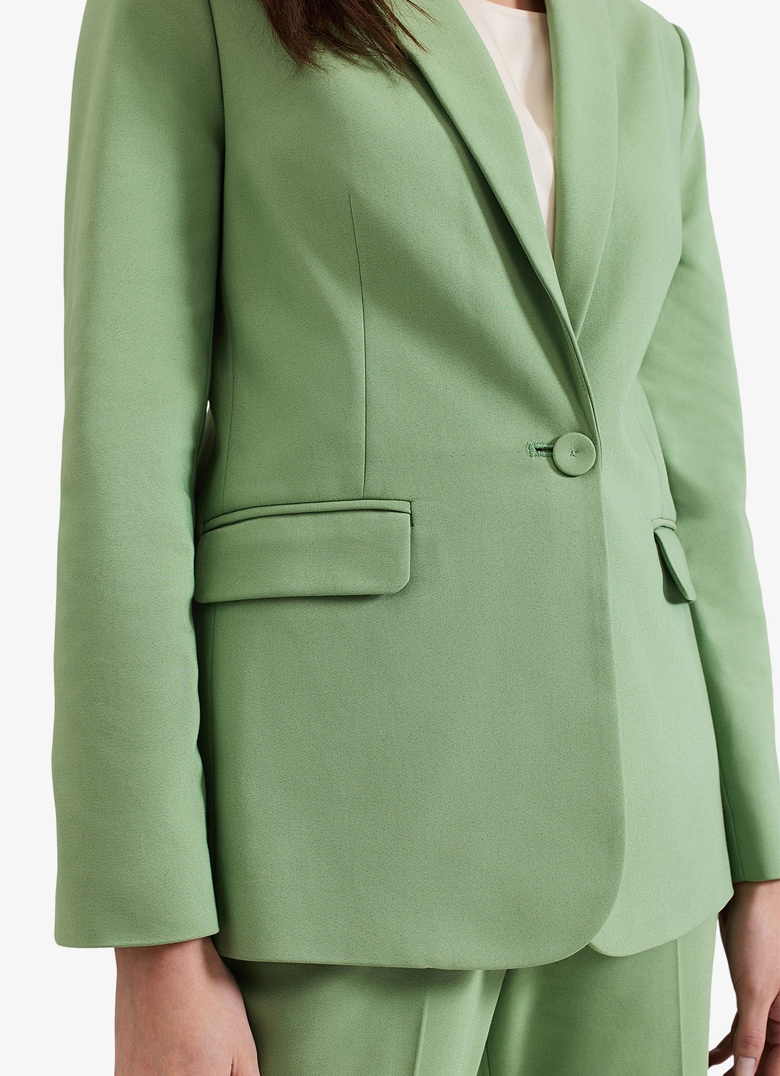 Phase Eight Ulrica blazer met klepzakken - detail 2 lindegroen