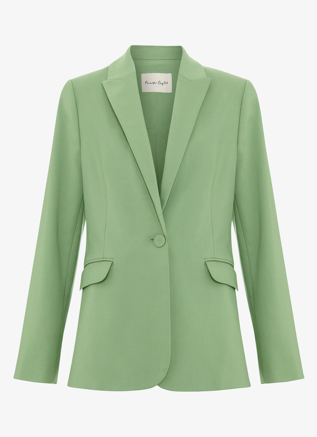 Phase Eight Ulrica blazer met klepzakken - voorkant 5 lindegroen