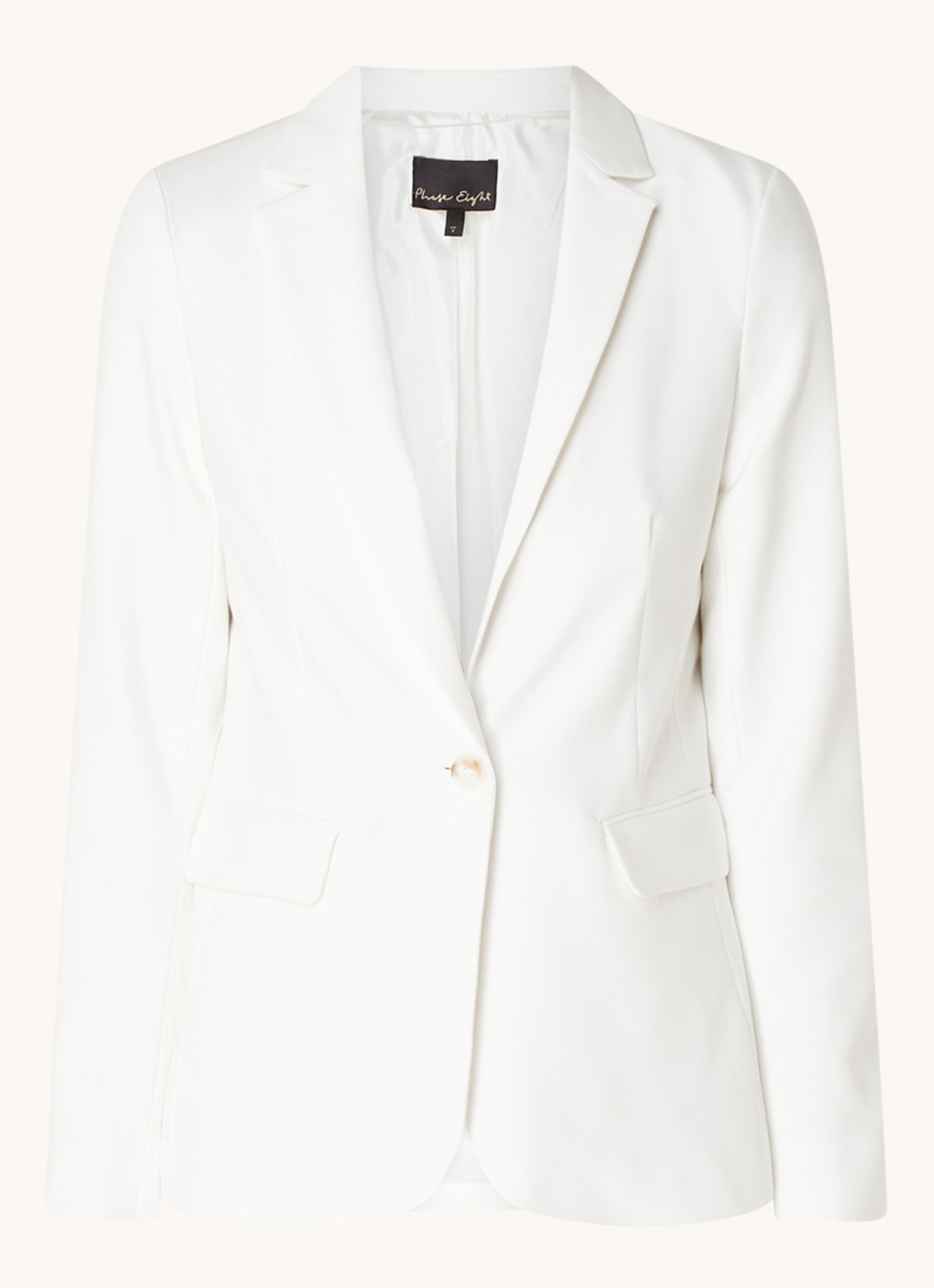 Phase Eight Ulrica Blazer White 08 - voorkant 2 wit
