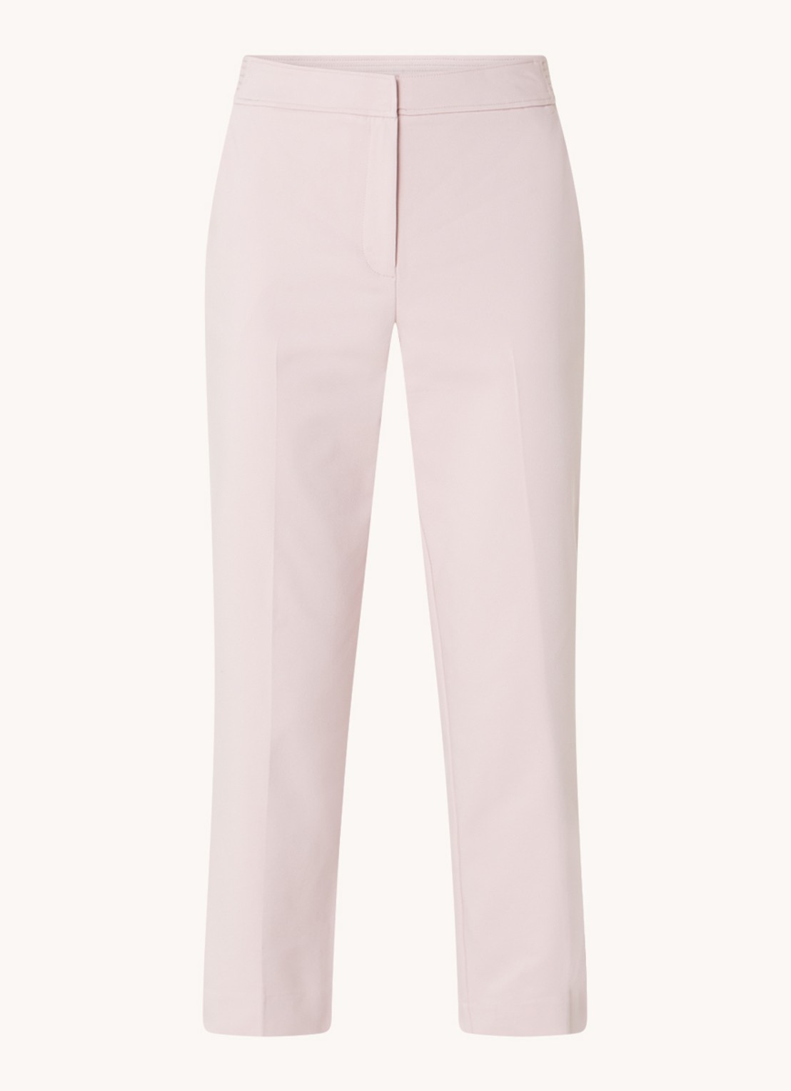 Phase Eight Ulrica high waist cropped slim fit pantalon met steekzakken - voorkant lichtroze