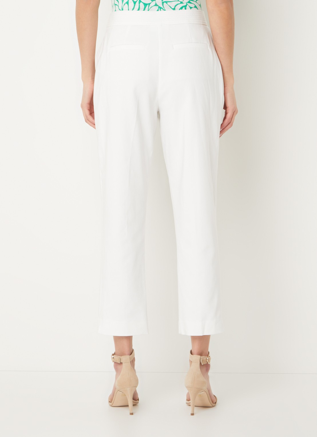 Phase Eight Ulrica high waist tapered fit chino met stretch - achterkant 4 wit