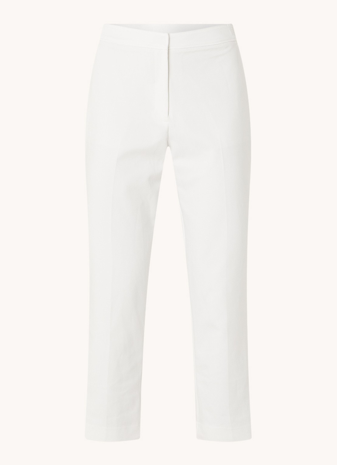 Phase Eight Ulrica high waist tapered fit chino met stretch - voorkant wit