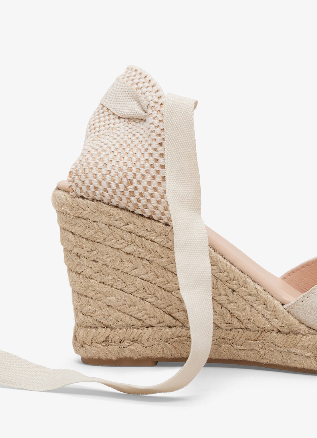 Phase Eight Wedge sleehak met strikdetail - detail 4 ivoor