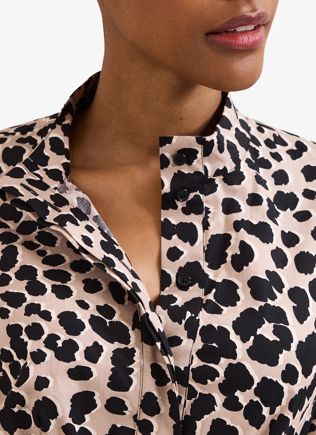 Phase Eight Wide fit jumpsuit met dierenprint - detail 5 zwart
