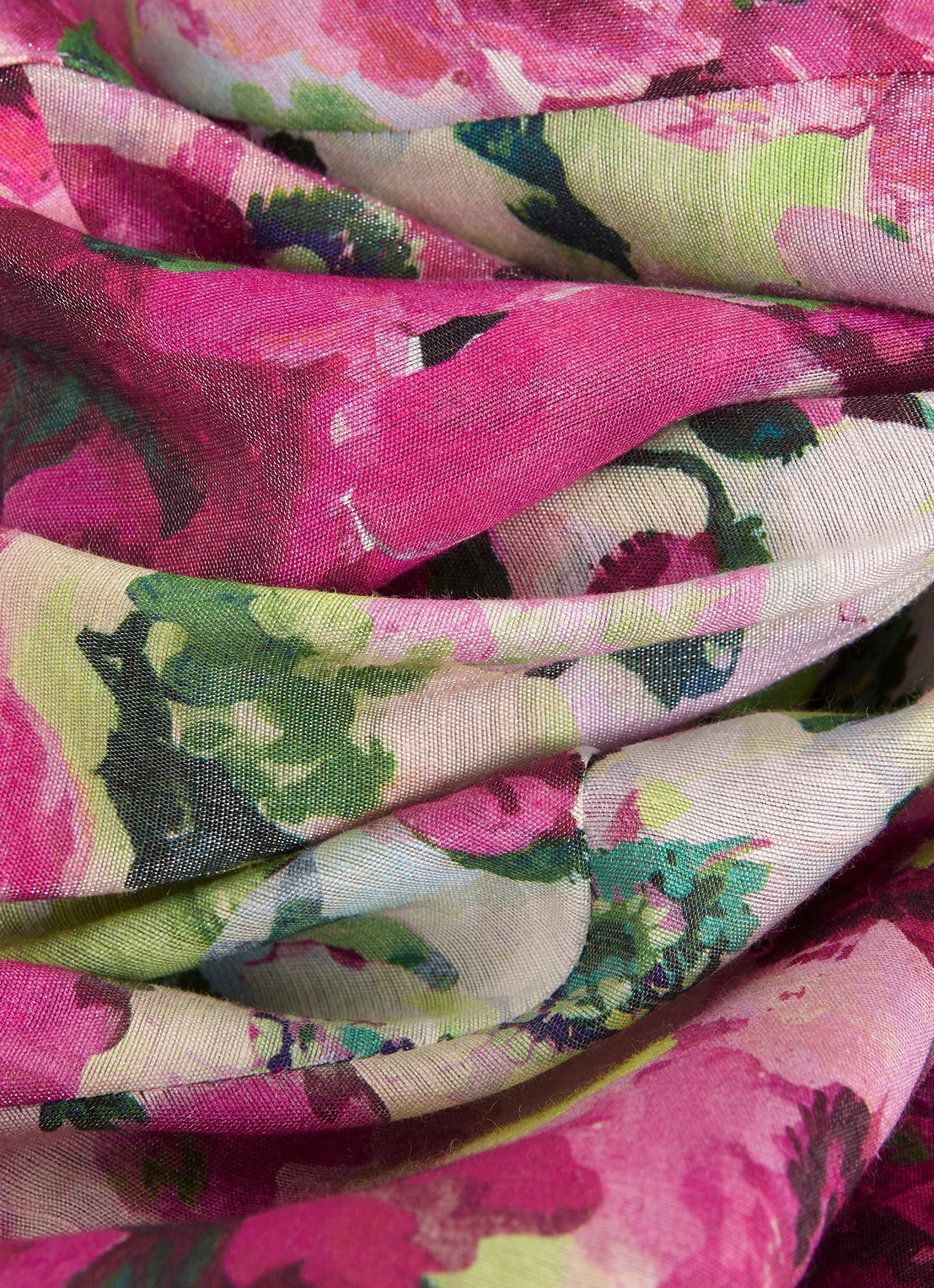 Phase Eight Winnie top in linnenblend met bloemenprint - detail 6 ivoor