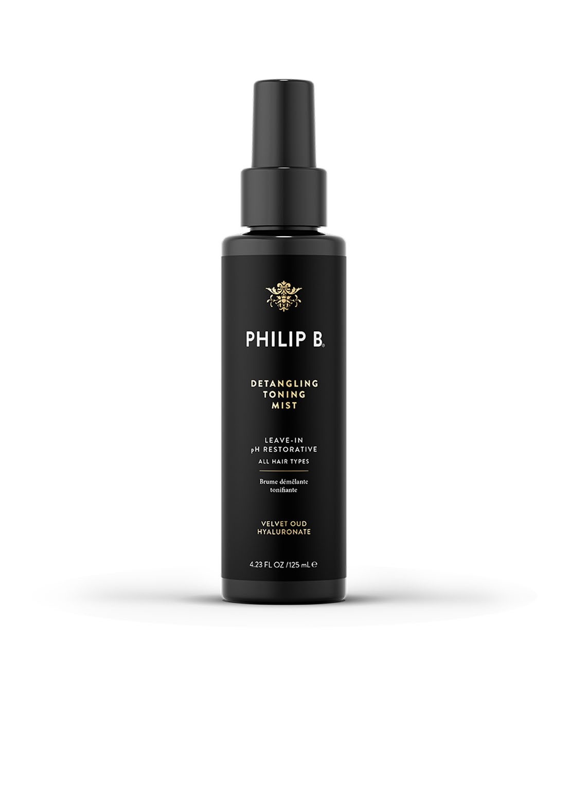 Philip B Detangling Toning Mist with Velvet Oud - anti-klit spray - voorkant undefined