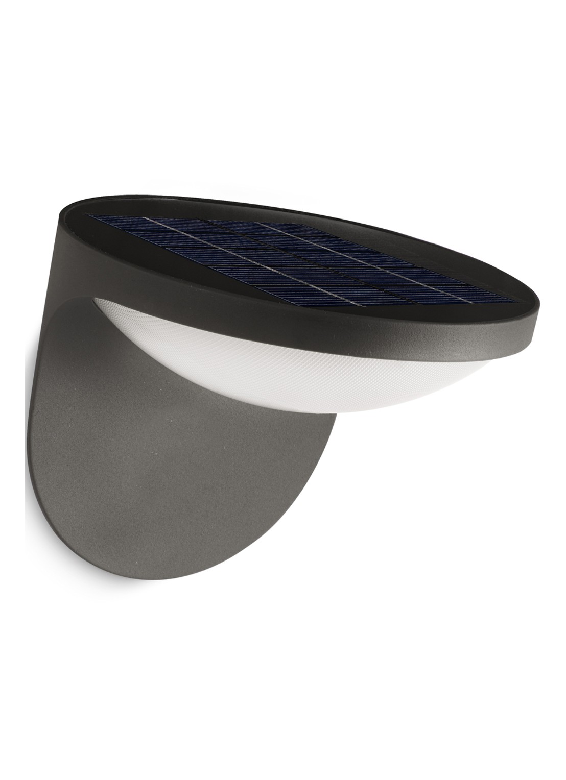Philips Dusk wandlamp met zonnecel - voorkant antraciet