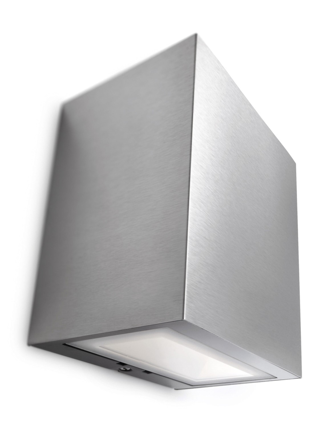 Philips Flagstone wandlamp roestvrijstaal - detail metaal