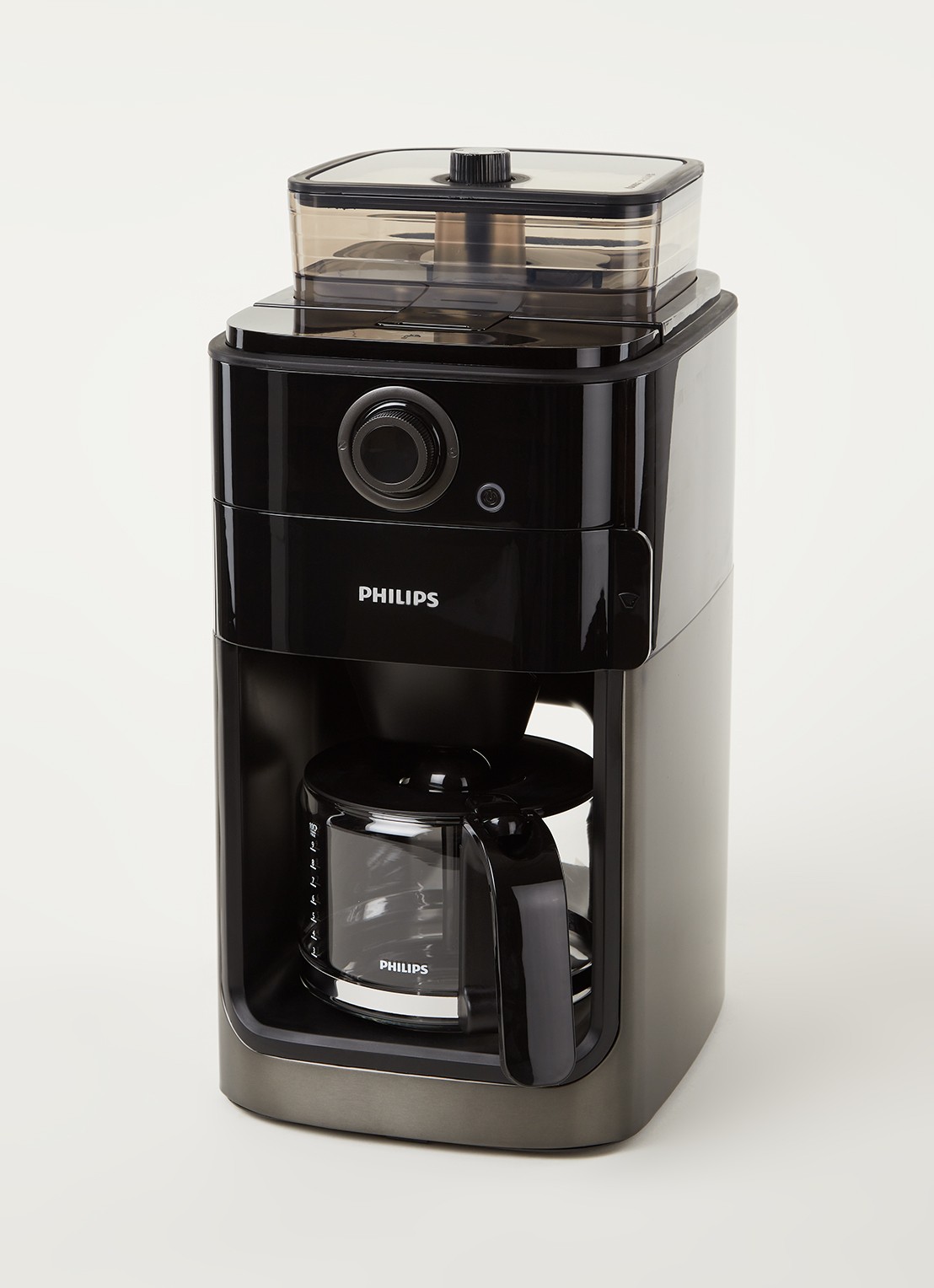 Philips Grind & Brew koffiezetapparaat HD7768/80 - voorkant 3 donkergrijs