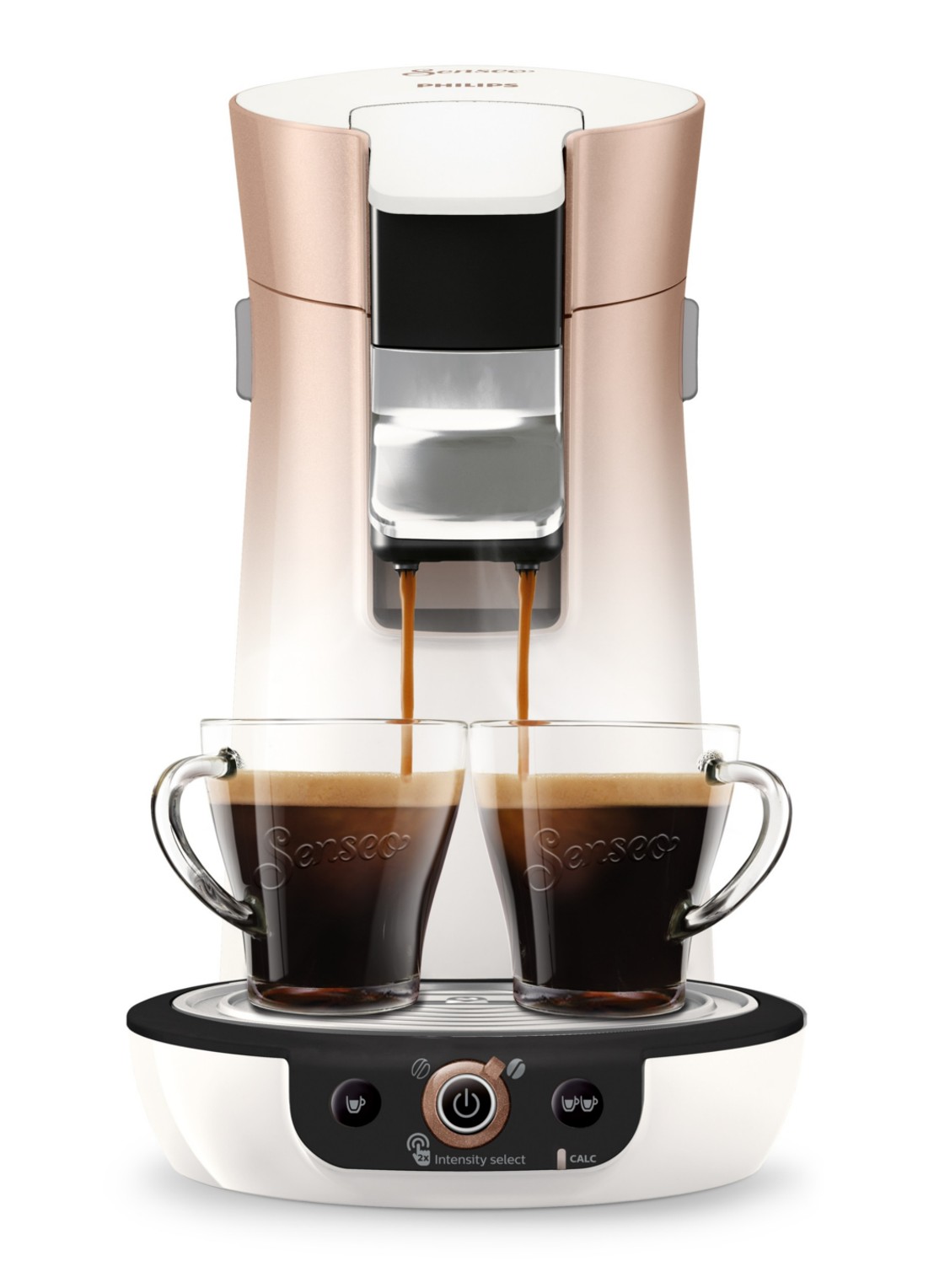 Philips Senseo Viva Café Duo Select koffiezetapparaat HD6566/30 - voorkant koper