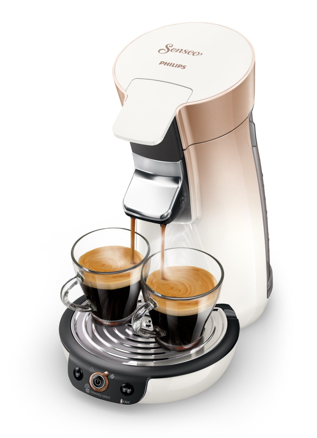 Philips Senseo Viva Café Duo Select koffiezetapparaat HD6566/30 - voorkant 2 koper
