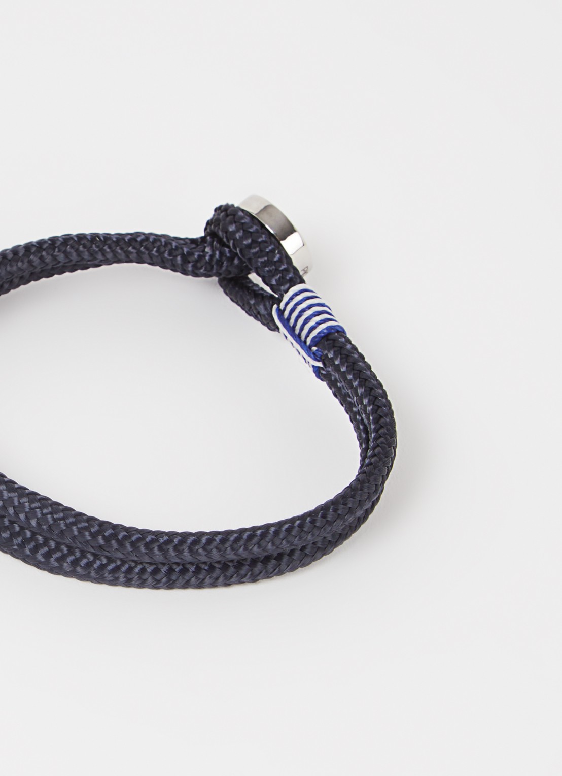 Pig&Hen Don Dino armband van scheepstouw - detail 2 donkerblauw