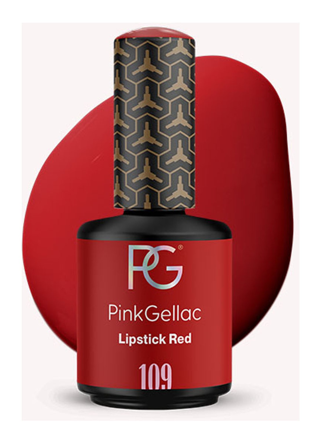 Pink Gellac 109 Lipstick Red - gel nagellak - voorkant 2 109 lipstick red
