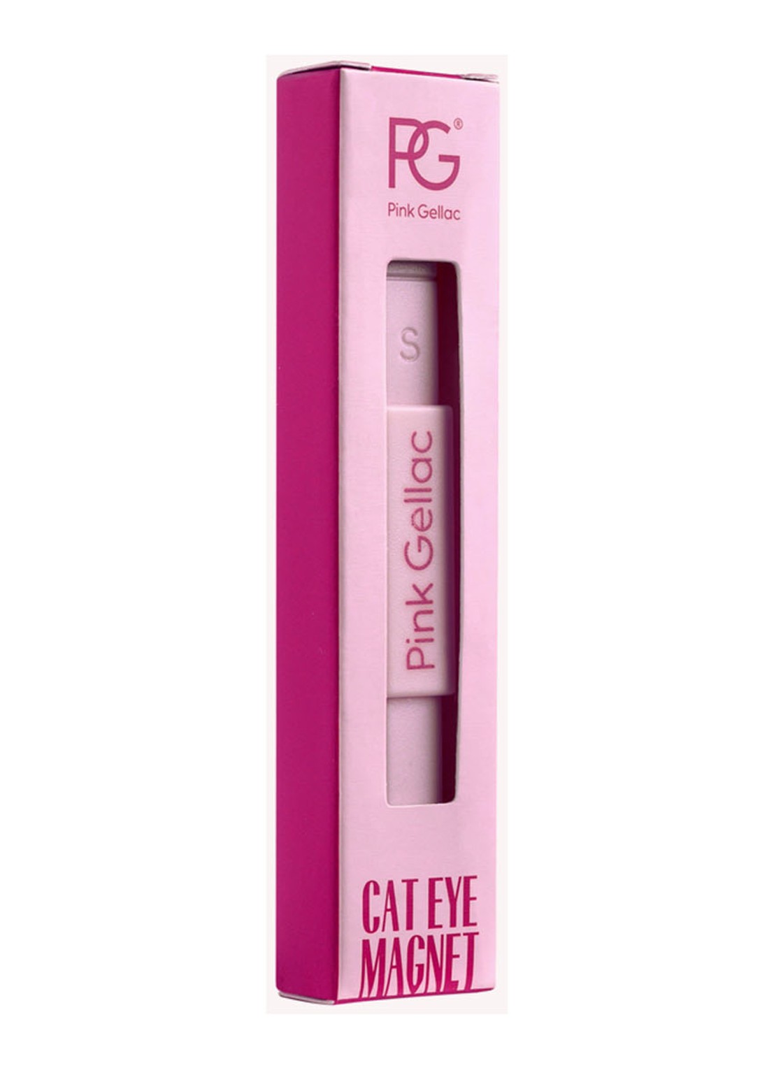 Pink Gellac 2-zijdig Cat Eye Effect Magneet - nailart magneet - voorkant undefined