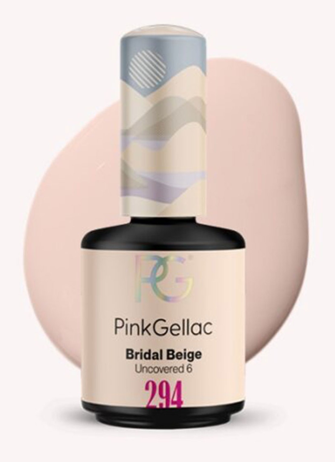 Pink Gellac 294 Bridal Beige - gel nagellak - voorkant 2 294 bridal beige