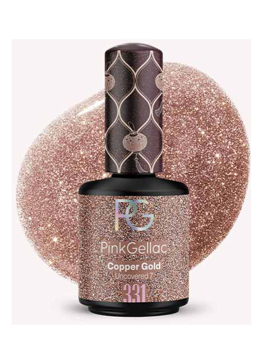 Pink Gellac 331 Copper Gold - gel nagellak - voorkant 331 copper gold