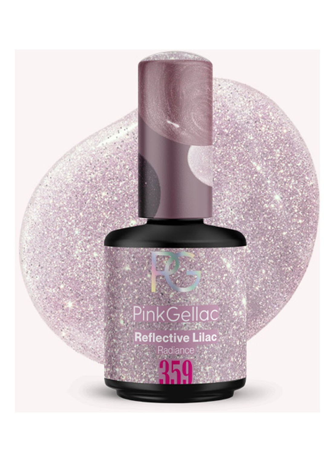 Pink Gellac 359 Reflective Lilac - gel nagellak - voorkant 2 359 reflective lilac