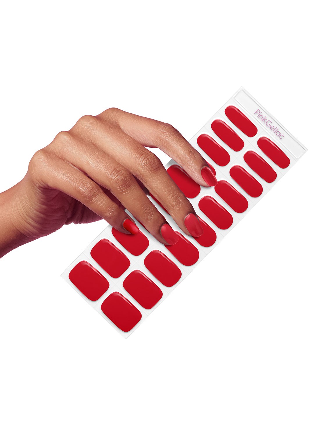 Pink Gellac Gel Stickers - nagelstickers - voorkant 2 034 rocking red