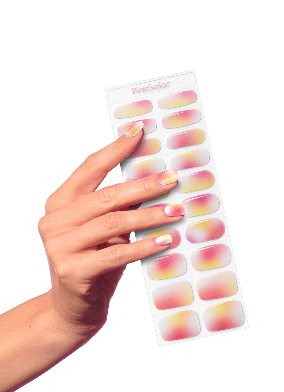 Pink Gellac Gel Stickers - nagelstickers - voorkant 2 soft sunset
