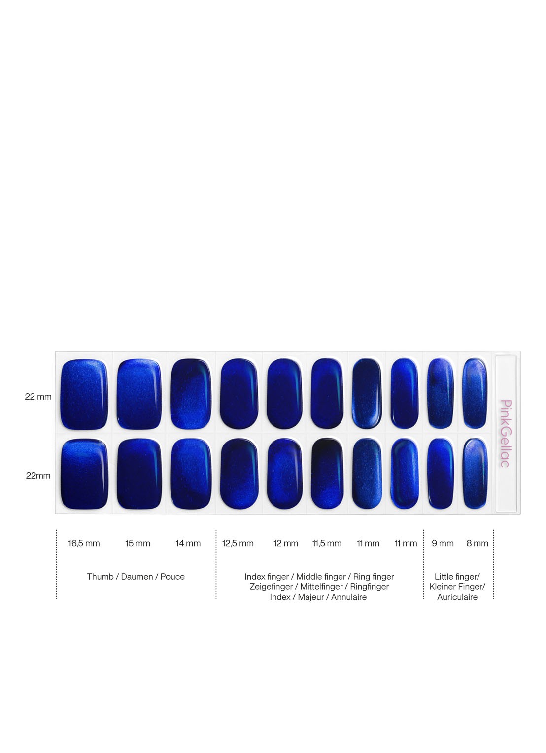 Pink Gellac Gel Stickers - nagelstickers - detail 2 royal chrome