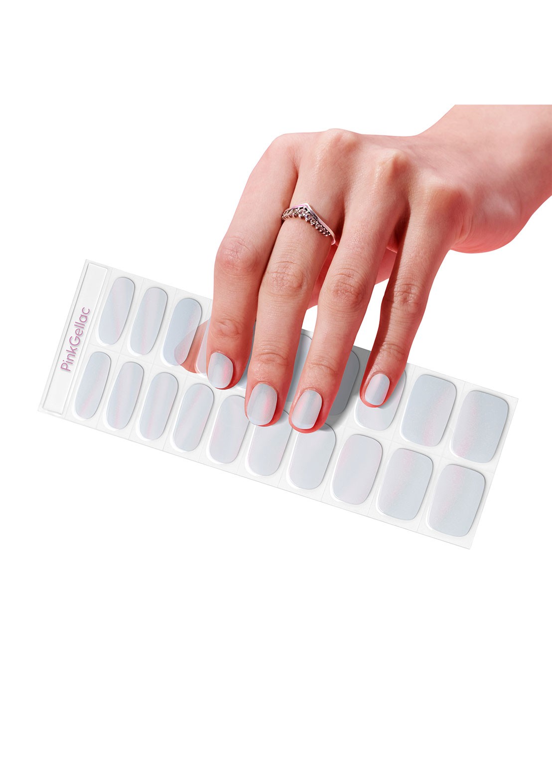 Pink Gellac Gel Stickers - nagelstickers - voorkant 2 fairytale chrome