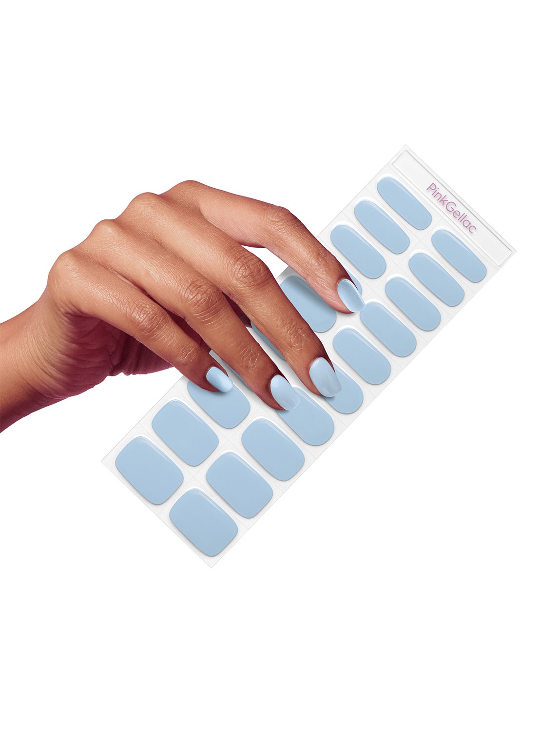 Pink Gellac Gel Stickers - nagelstickers - voorkant 5 powdery blue