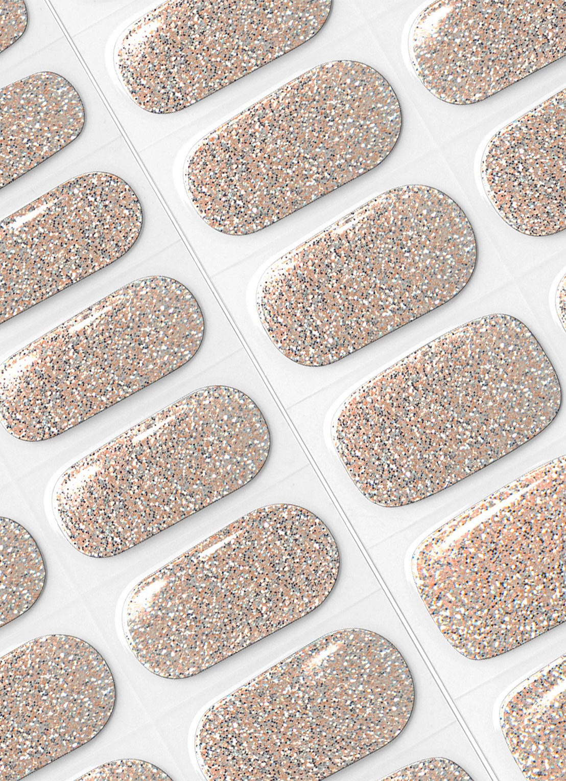 Pink Gellac Gel Stickers - nagelstickers - detail 5 champagne sparkle
