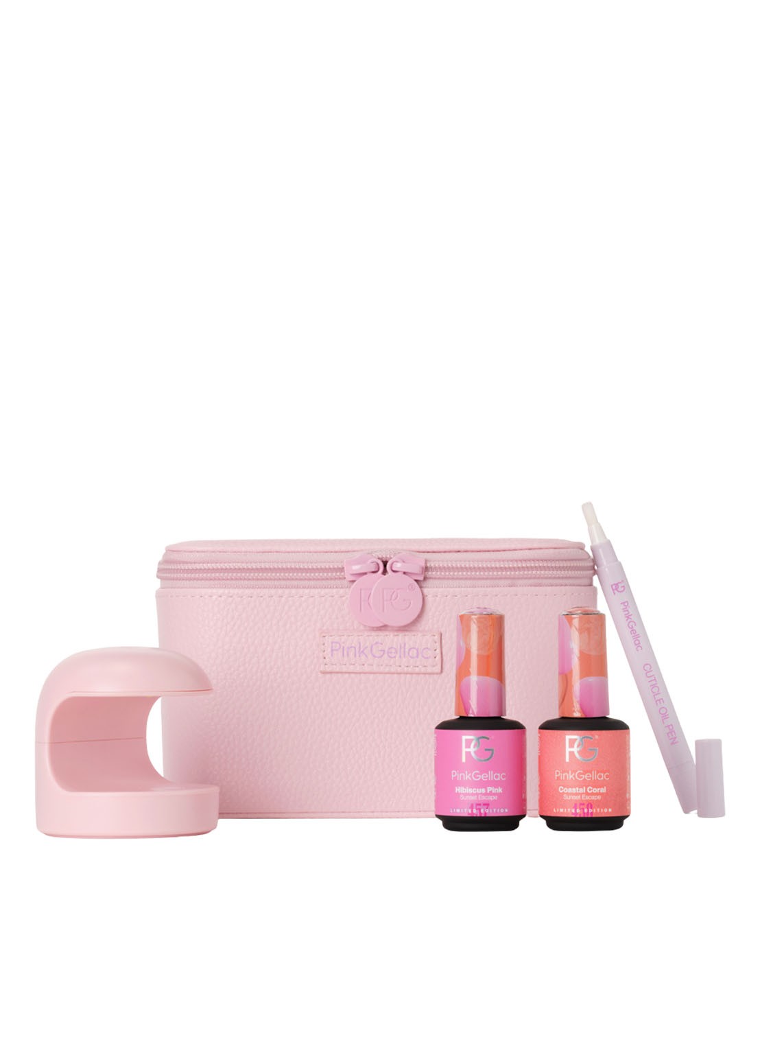 Pink Gellac Sunset Escape Travel Set 2025 -  Nagellak set - voorkant undefined