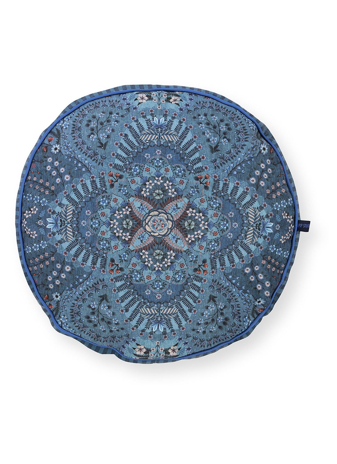Pip Studio Alfombra sierkussen 40 cm - voorkant 6 blauw