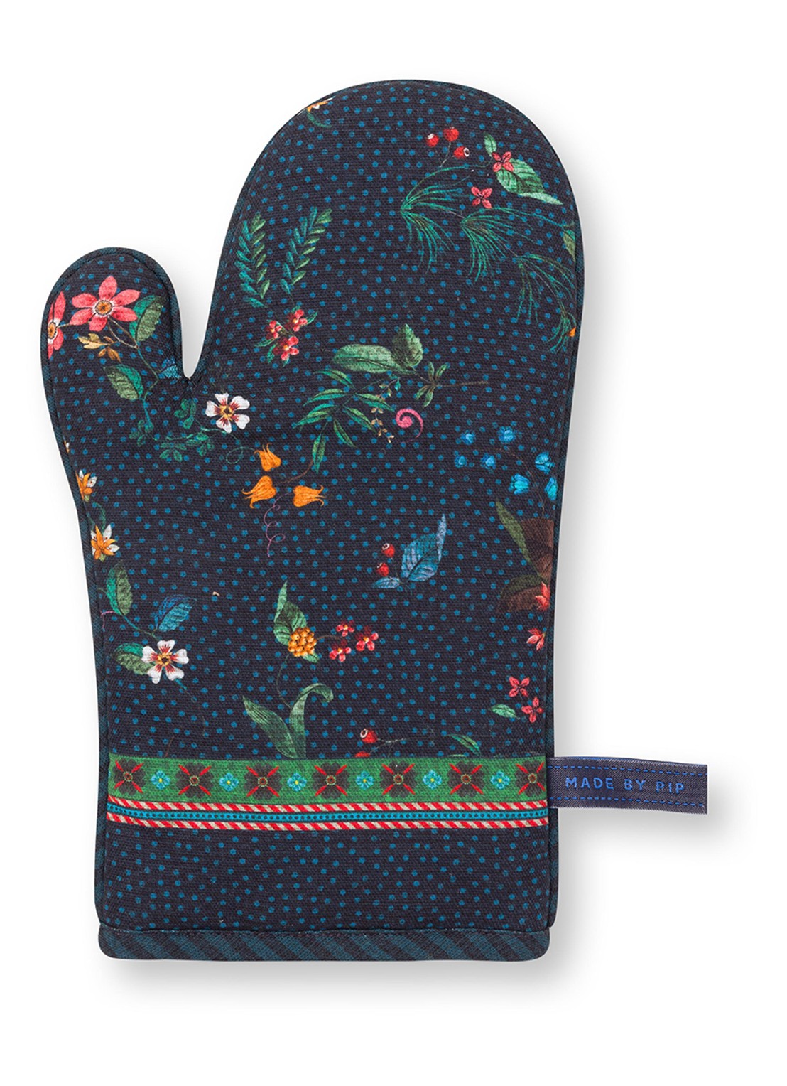 Pip Studio Berry Blues ovenwant - voorkant 2 blauw