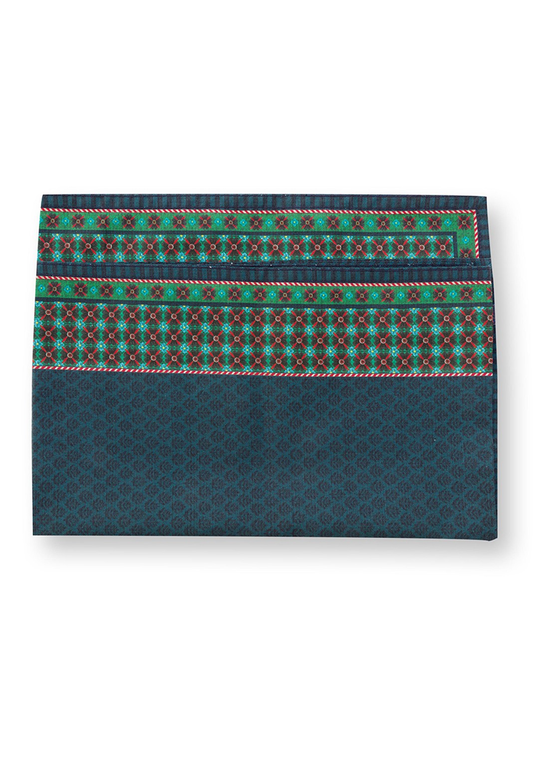 Pip Studio Berry Blues tafelloper 50 x 150 cm - achterkant 3 blauw