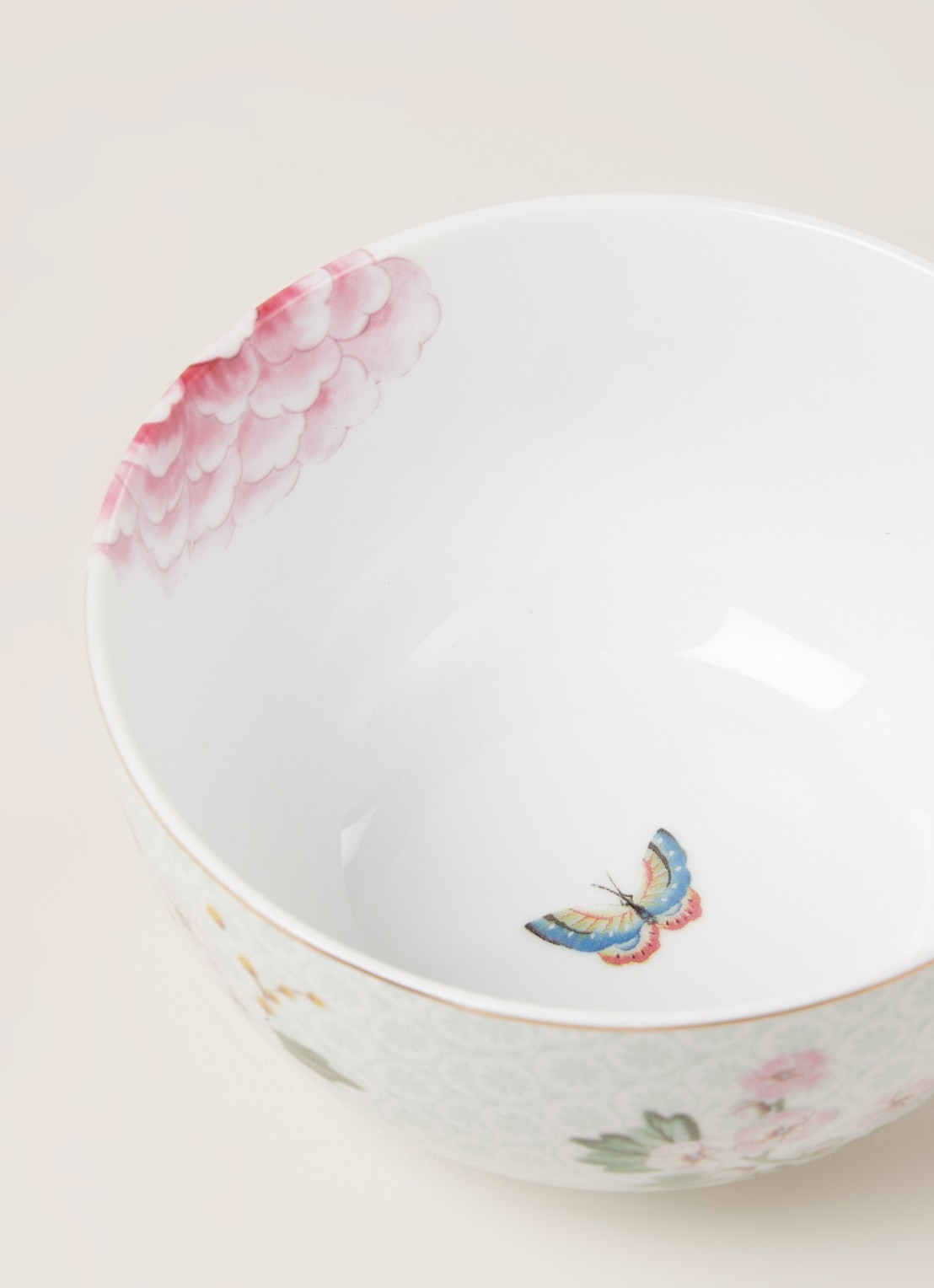 Pip Studio Blushing Birds kom 12 cm  - detail 3 lichtblauw