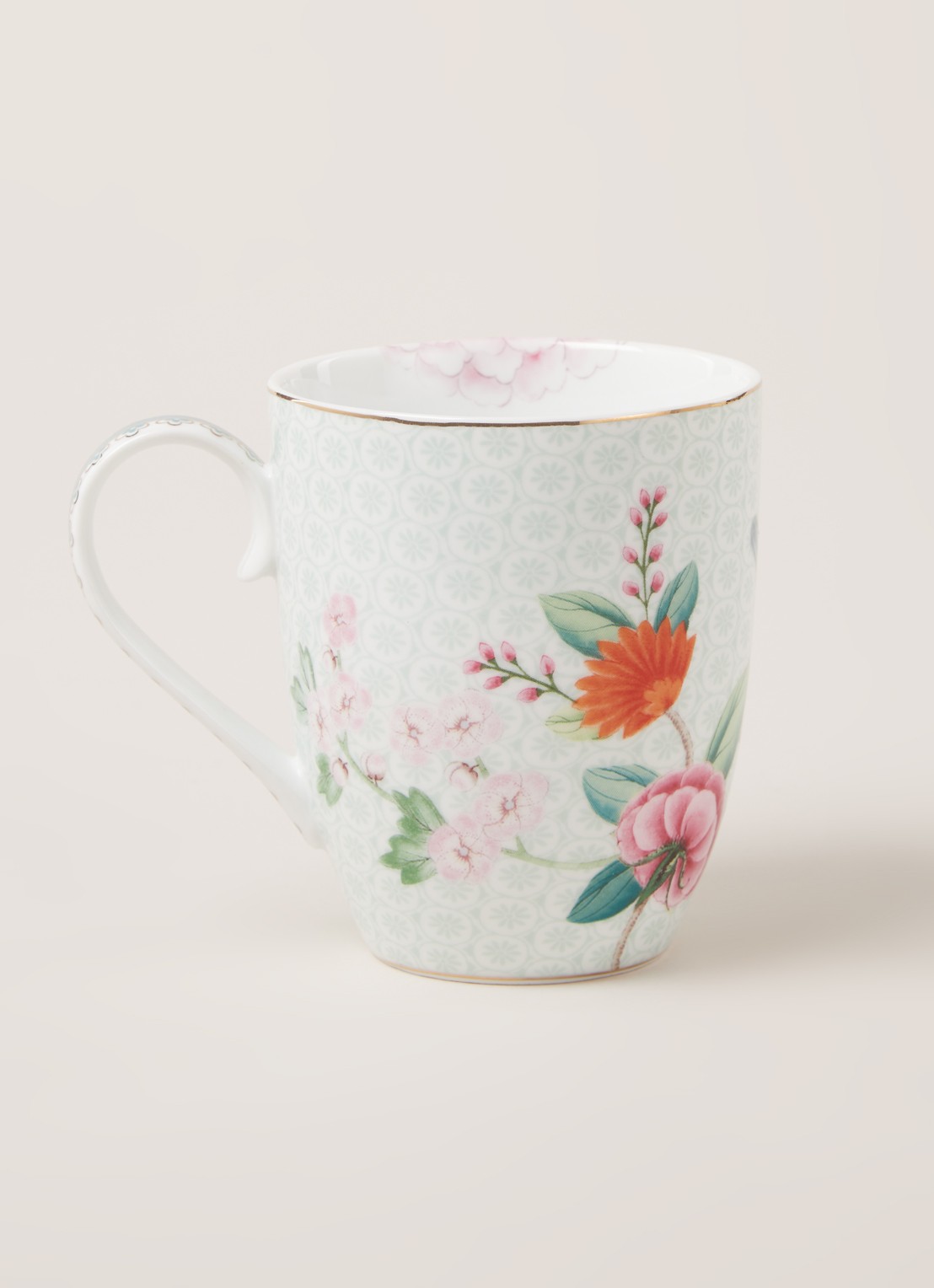 Pip Studio Blushing Birds mok 35 cl - detail 3 wit