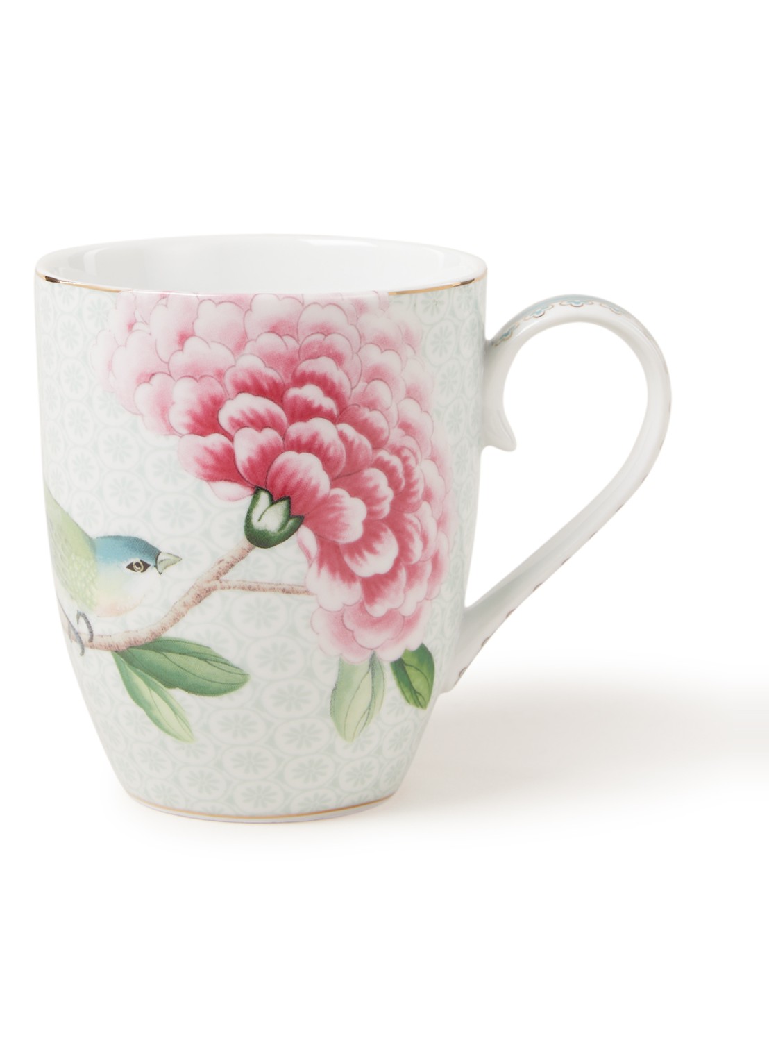 Pip Studio Blushing Birds mok 35 cl - voorkant wit