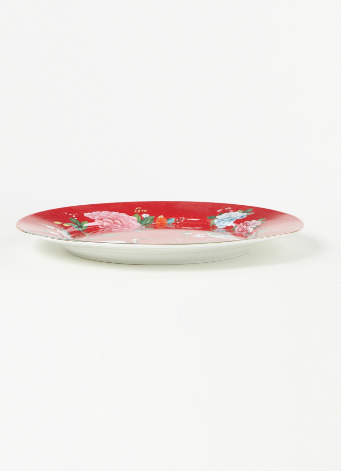 Pip Studio Blushing Birds onderbord 32 cm  - voorkant 2 rood