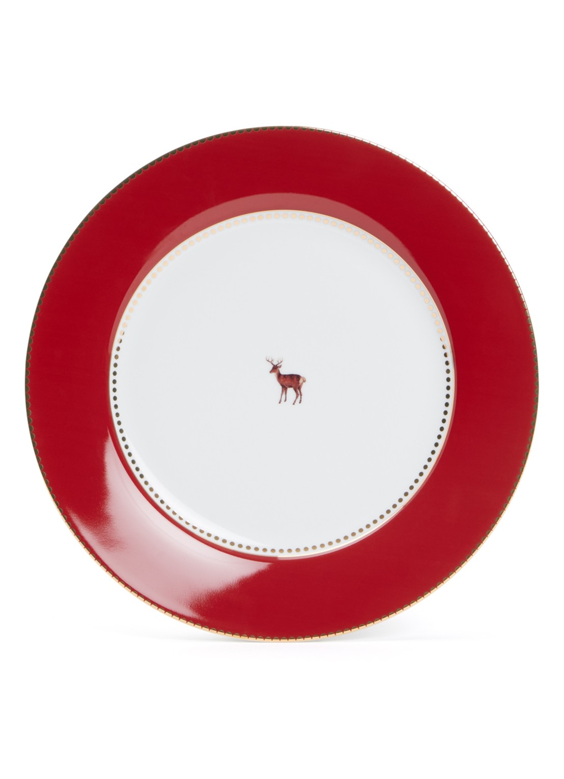 Pip Studio Blushing Birds voorraadpot - voorkant donkerrood