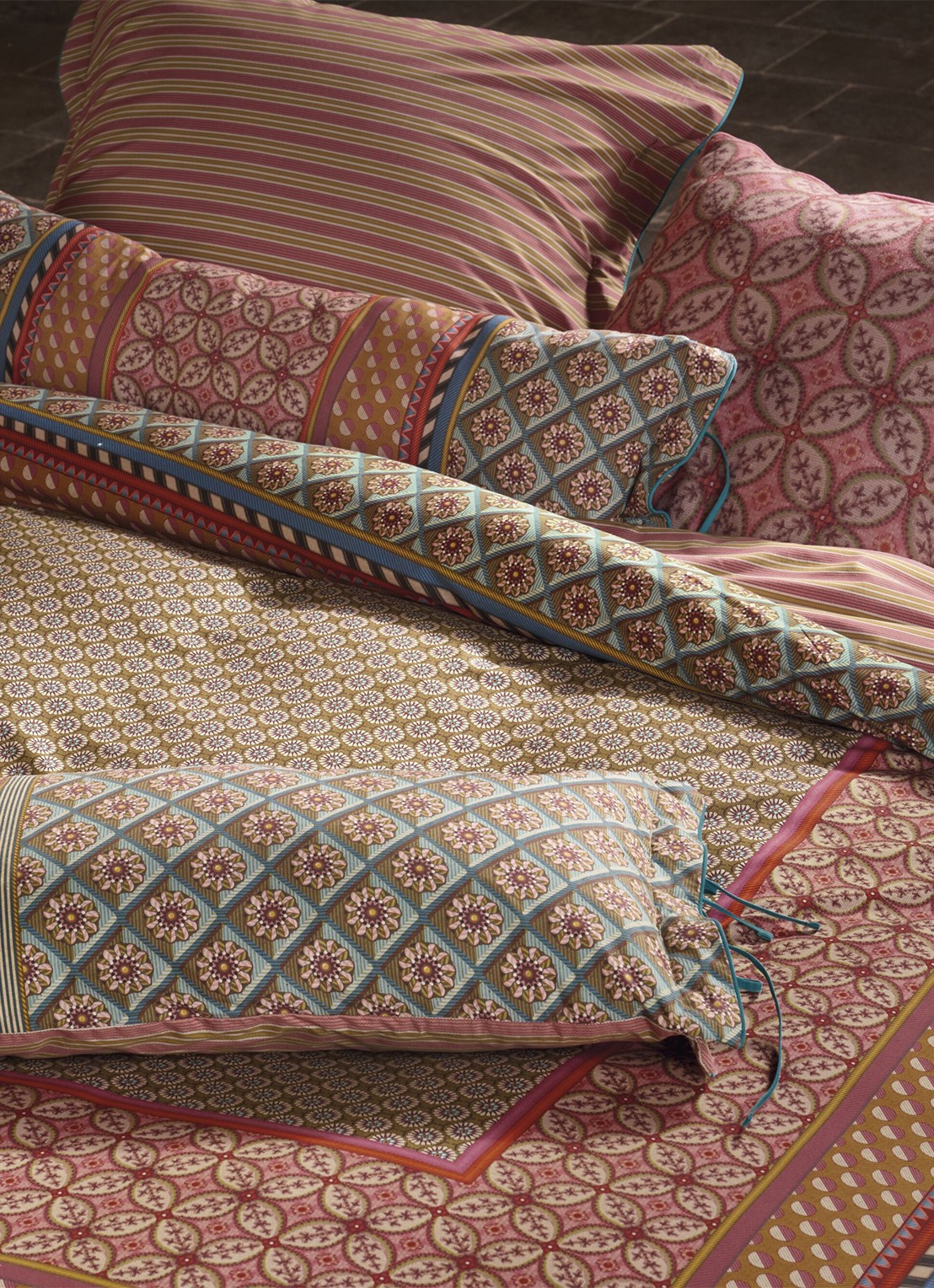 Pip Studio Bogolan dekbedovertrekset  van katoen perkal 200TC – inclusief kussenslopen - detail 6 roze