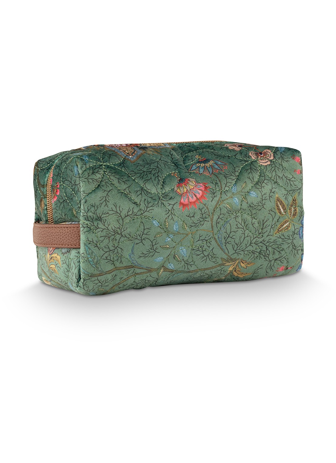 Pip Studio Coco Mumbai Morning beautycase - achterkant 5 groen