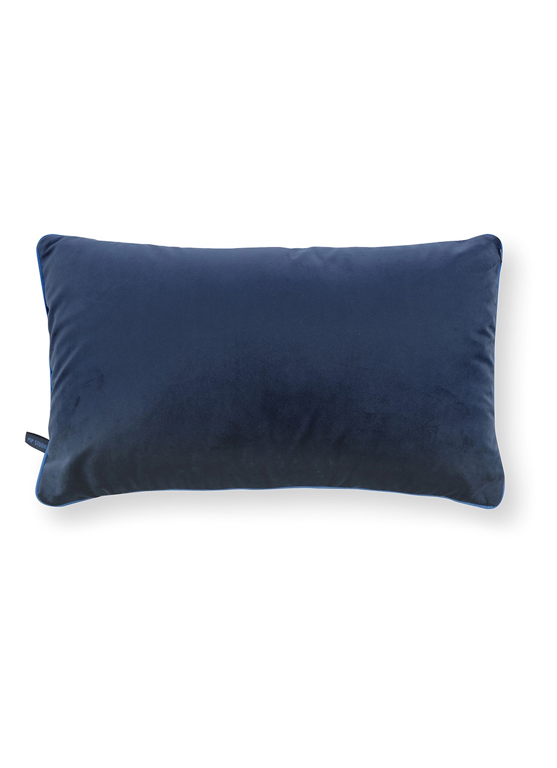 Pip Studio Darjeeling Days sierkussen 55 x 33 cm - achterkant blauw