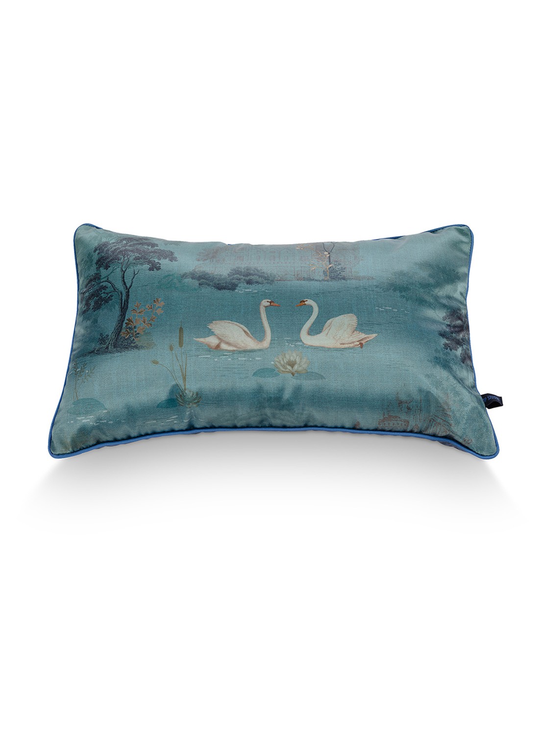 Pip Studio Darjeeling Days sierkussen 55 x 33 cm - detail 4 blauw