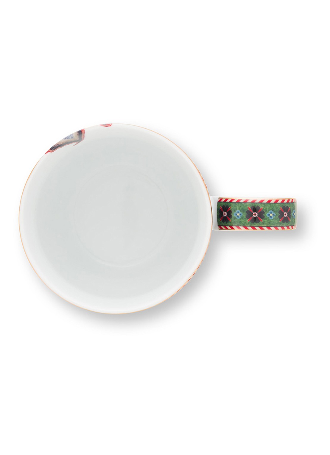 Pip Studio Flower Blues mok - achterkant 3 blauw
